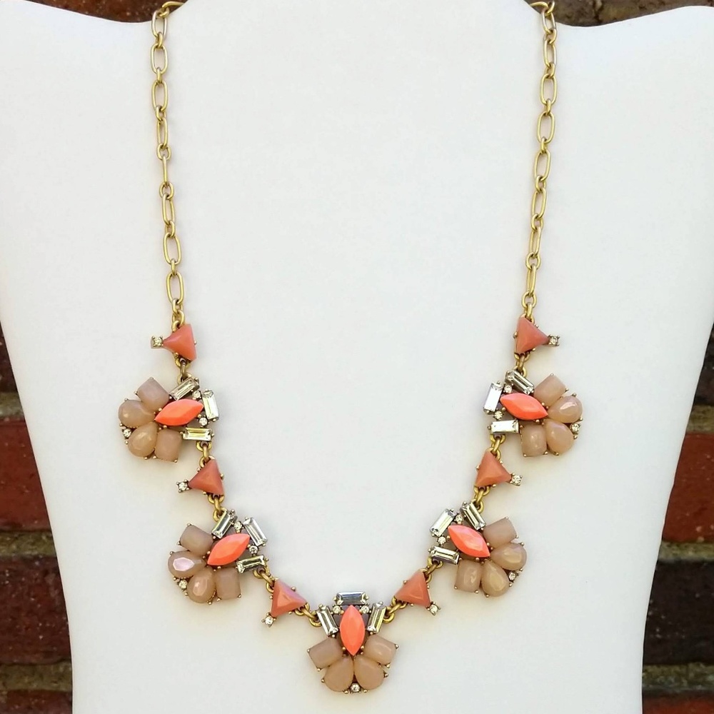 J.Crew bead and crystal necklace